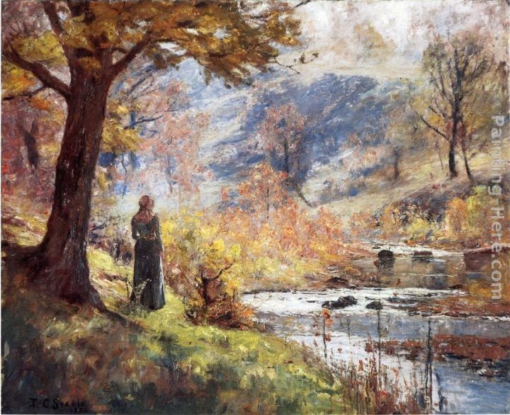 Theodore Clement Steele Morning by the Stream